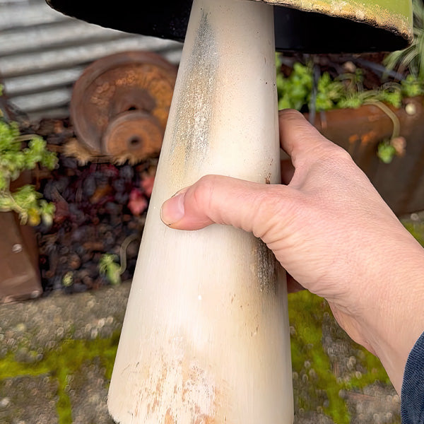 12 Inch Iron Handmade Mushroom Garden Decor, Set of 5