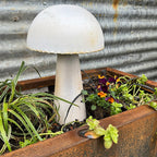 12 Inch Iron Handmade Mushroom Garden Decor, Set of 5